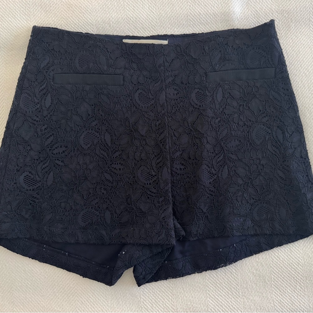 Bec & Bridge Black/Navy Lace Shorts